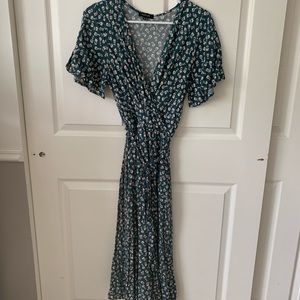 Roolee green floral dress